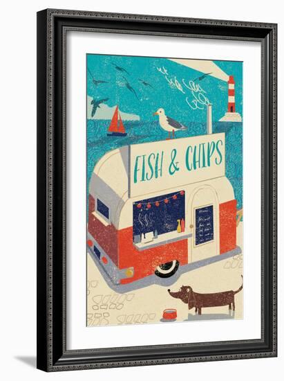 Fish and Chips-Rocket 68-Framed Giclee Print