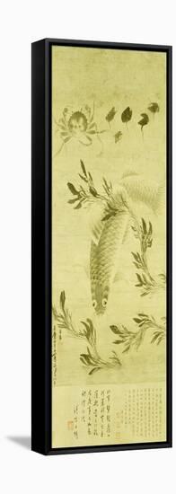 Fish and Crab, 1121-Xia Qian-Framed Premier Image Canvas