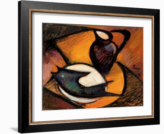 Fish and Jug, 1965-Emil Parrag-Framed Giclee Print