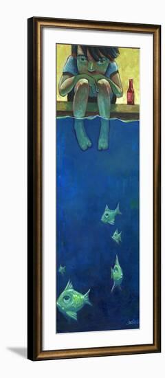 Fish and Me-Aaron Jasinski-Framed Art Print