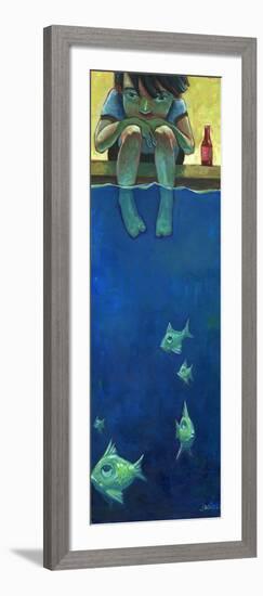 Fish and Me-Aaron Jasinski-Framed Art Print