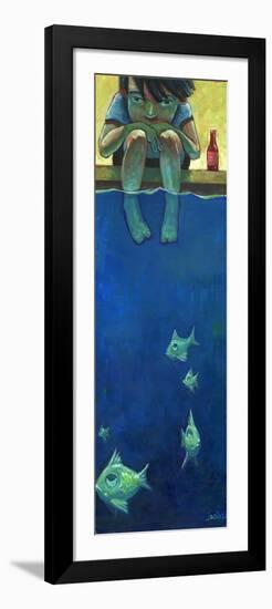 Fish and Me-Aaron Jasinski-Framed Art Print