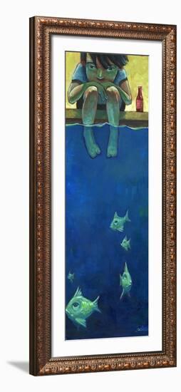 Fish and Me-Aaron Jasinski-Framed Art Print
