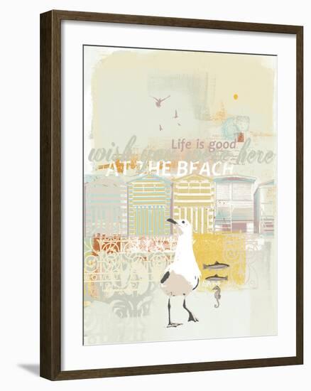 Fish and Ships IV-Ken Hurd-Framed Giclee Print