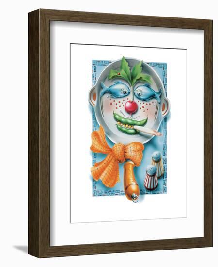 Fish and Veggie Face Pan-Renate Holzner-Framed Premium Giclee Print