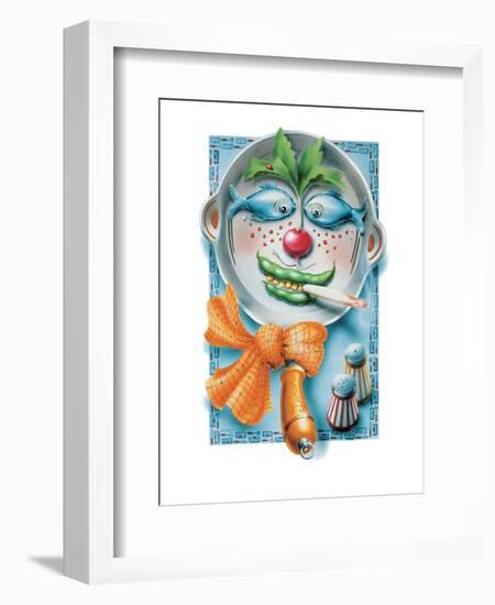 Fish and Veggie Face Pan-Renate Holzner-Framed Premium Giclee Print