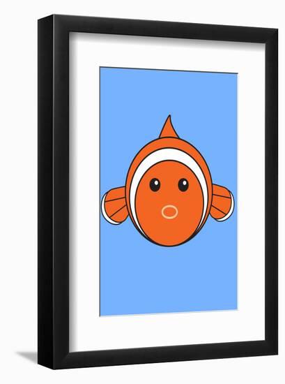 Fish - Animaru Cartoon Animal Print-Animaru-Framed Giclee Print