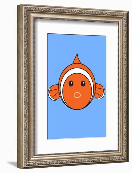 Fish - Animaru Cartoon Animal Print-Animaru-Framed Giclee Print