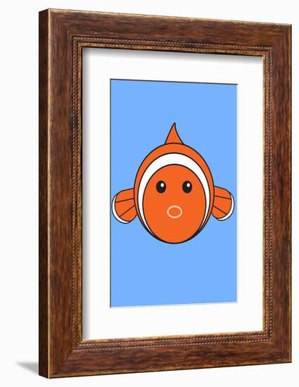 Fish - Animaru Cartoon Animal Print-Animaru-Framed Giclee Print