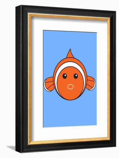 Fish - Animaru Cartoon Animal Print-Animaru-Framed Giclee Print
