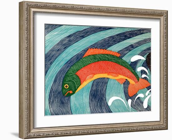 Fish Are Jumping 2-Stephen Huneck-Framed Giclee Print