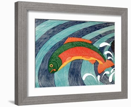 Fish Are Jumping 2-Stephen Huneck-Framed Giclee Print