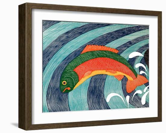 Fish Are Jumping 2-Stephen Huneck-Framed Giclee Print