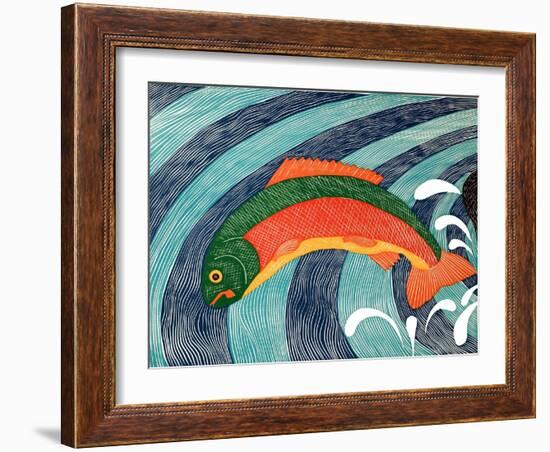 Fish Are Jumping 2-Stephen Huneck-Framed Giclee Print