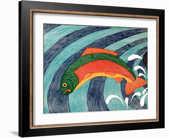 Fish Are Jumping 2-Stephen Huneck-Framed Giclee Print