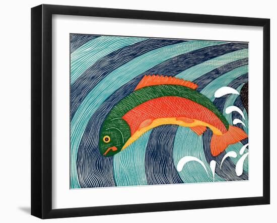 Fish Are Jumping 2-Stephen Huneck-Framed Giclee Print