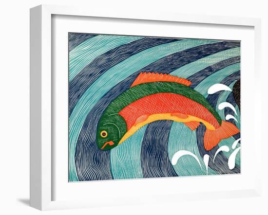 Fish Are Jumping 2-Stephen Huneck-Framed Giclee Print