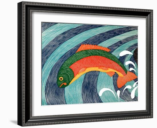 Fish Are Jumping 2-Stephen Huneck-Framed Giclee Print