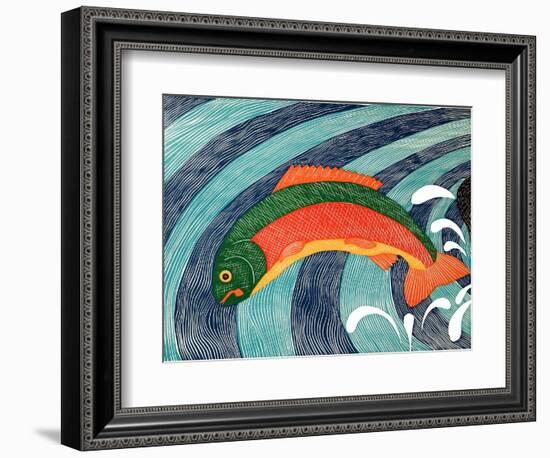 Fish Are Jumping 2-Stephen Huneck-Framed Giclee Print