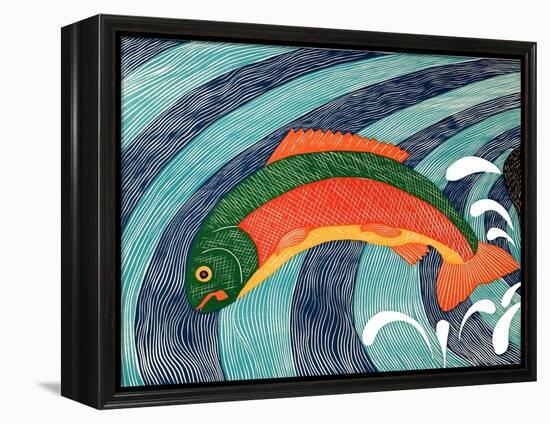 Fish Are Jumping 2-Stephen Huneck-Framed Premier Image Canvas