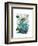 Fish Blue Shells and Corals-Fab Funky-Framed Art Print