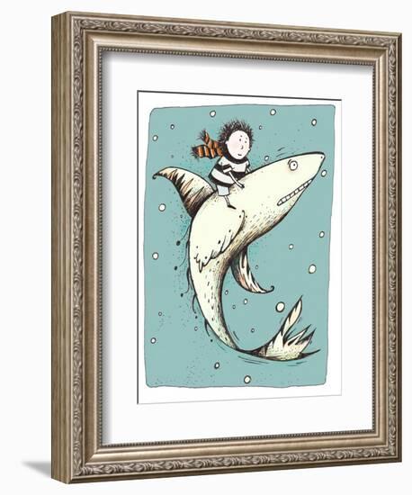 Fish Boy-Carla Martell-Framed Giclee Print