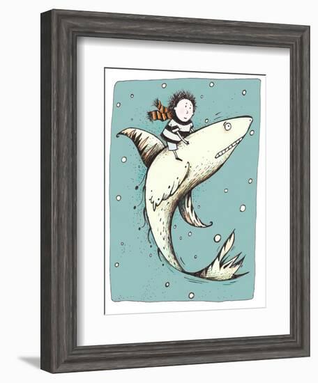 Fish Boy-Carla Martell-Framed Giclee Print