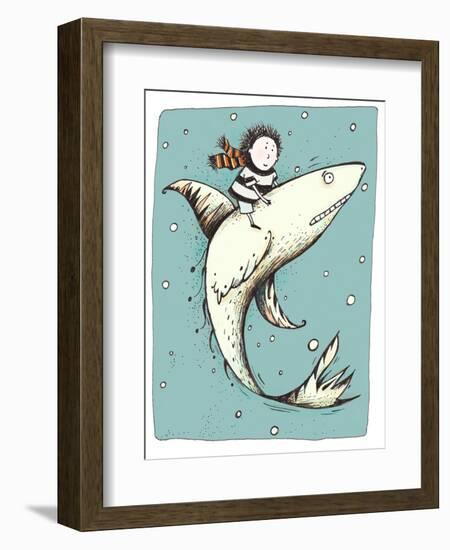 Fish Boy-Carla Martell-Framed Giclee Print