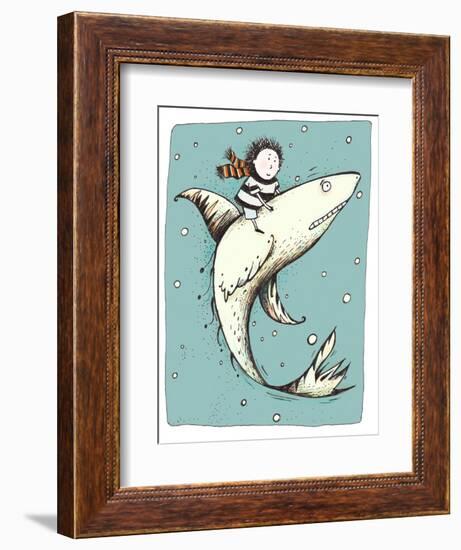 Fish Boy-Carla Martell-Framed Giclee Print