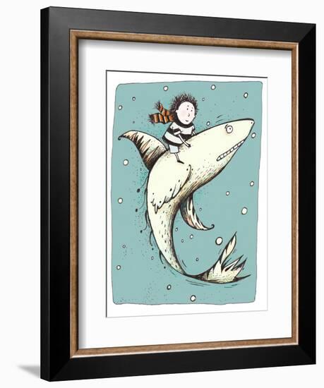 Fish Boy-Carla Martell-Framed Giclee Print