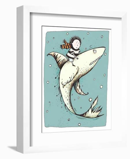 Fish Boy-Carla Martell-Framed Giclee Print
