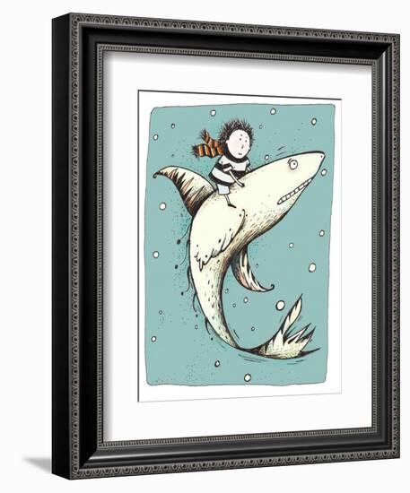 Fish Boy-Carla Martell-Framed Giclee Print