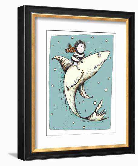 Fish Boy-Carla Martell-Framed Giclee Print