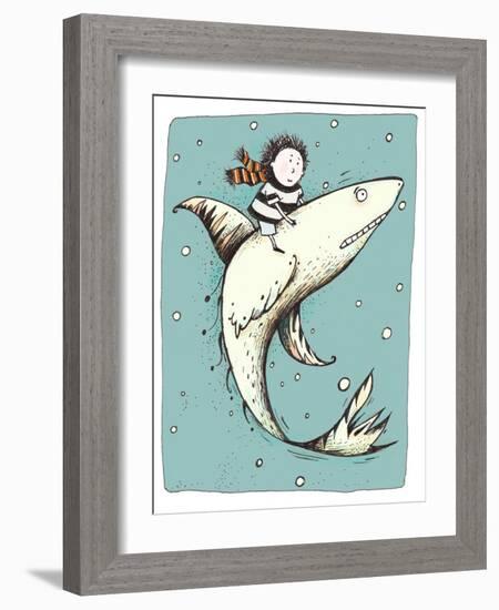 Fish Boy-Carla Martell-Framed Giclee Print