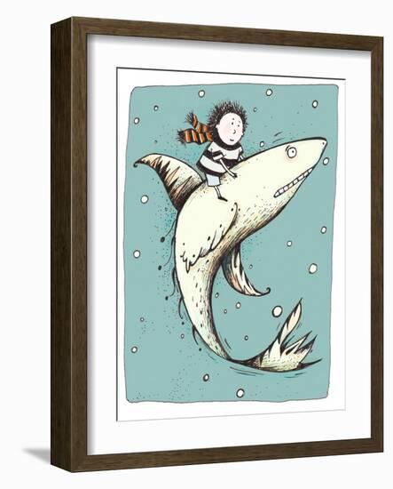 Fish Boy-Carla Martell-Framed Giclee Print