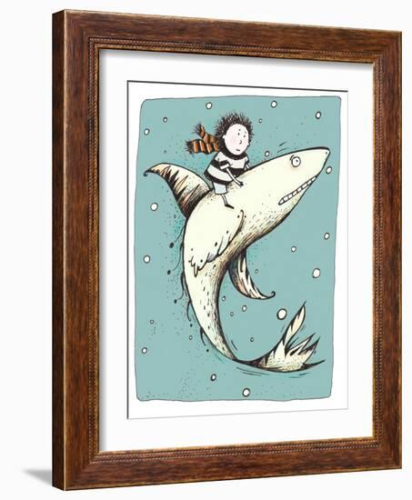 Fish Boy-Carla Martell-Framed Giclee Print