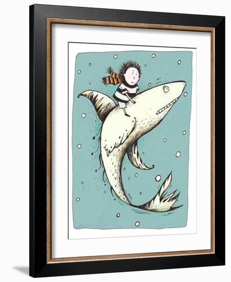 Fish Boy-Carla Martell-Framed Giclee Print