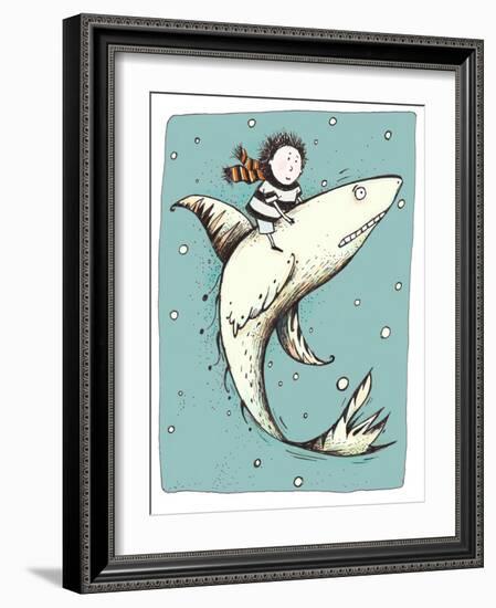 Fish Boy-Carla Martell-Framed Giclee Print