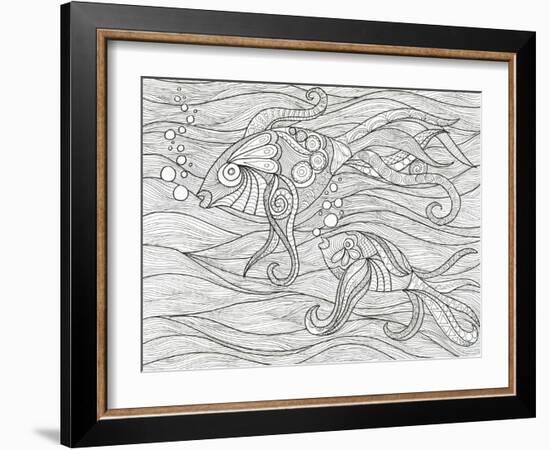 Fish Conversation-Pam Varacek-Framed Art Print