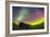 Fish-Eye Lens View of the Northern Lights Above an Old Ranch in Canada-Stocktrek Images-Framed Photographic Print