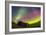 Fish-Eye Lens View of the Northern Lights Above an Old Ranch in Canada-Stocktrek Images-Framed Photographic Print