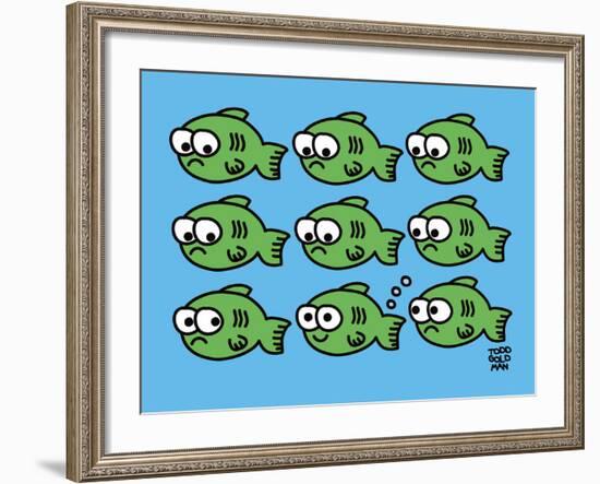 Fish Fart-Todd Goldman-Framed Giclee Print