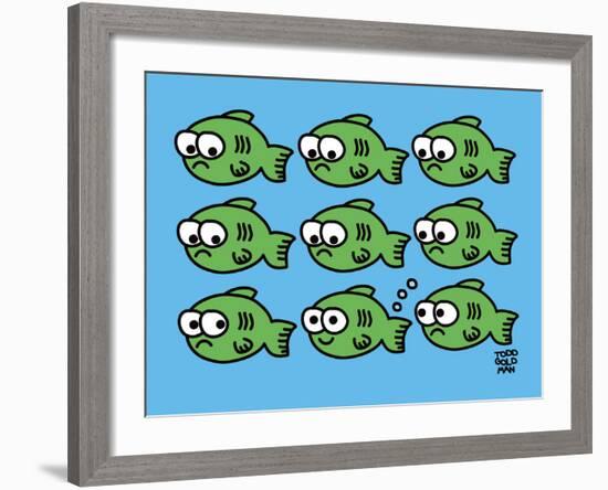 Fish Fart-Todd Goldman-Framed Giclee Print