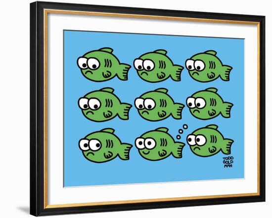 Fish Fart-Todd Goldman-Framed Giclee Print