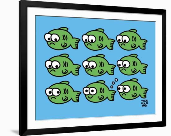 Fish Fart-Todd Goldman-Framed Giclee Print