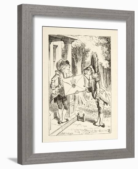 Fish Footman, from 'Alice's Adventures in Wonderland' by Lewis Carroll (1832 - 98), Published 1891-John Tenniel-Framed Giclee Print