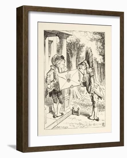 Fish Footman, from 'Alice's Adventures in Wonderland' by Lewis Carroll (1832 - 98), Published 1891-John Tenniel-Framed Giclee Print