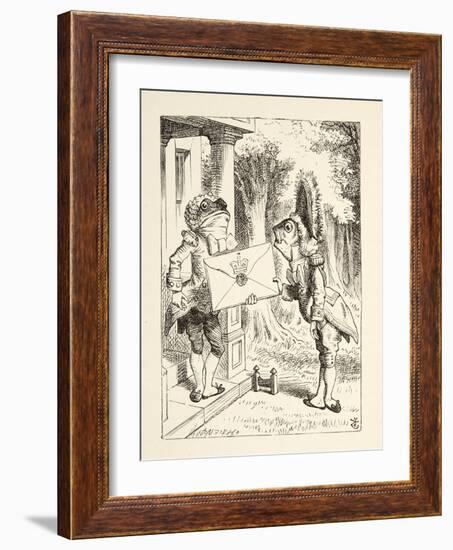 Fish Footman, from 'Alice's Adventures in Wonderland' by Lewis Carroll (1832 - 98), Published 1891-John Tenniel-Framed Giclee Print