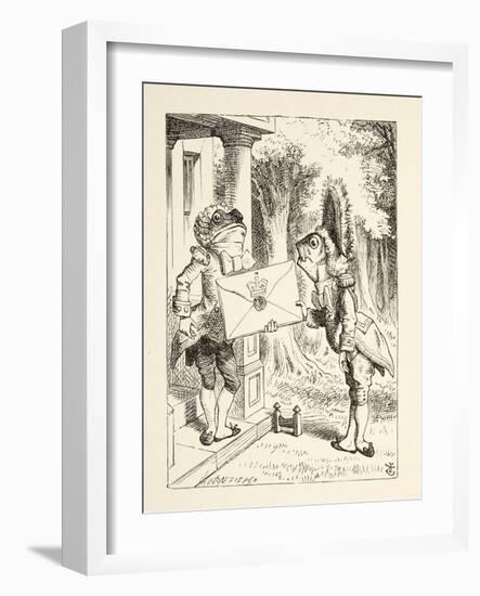 Fish Footman, from 'Alice's Adventures in Wonderland' by Lewis Carroll (1832 - 98), Published 1891-John Tenniel-Framed Giclee Print