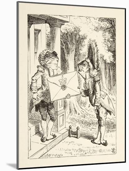 Fish Footman, from 'Alice's Adventures in Wonderland' by Lewis Carroll (1832 - 98), Published 1891-John Tenniel-Mounted Giclee Print